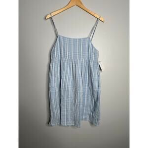 American Eagle Outfitters Blue Striped Mini Dress